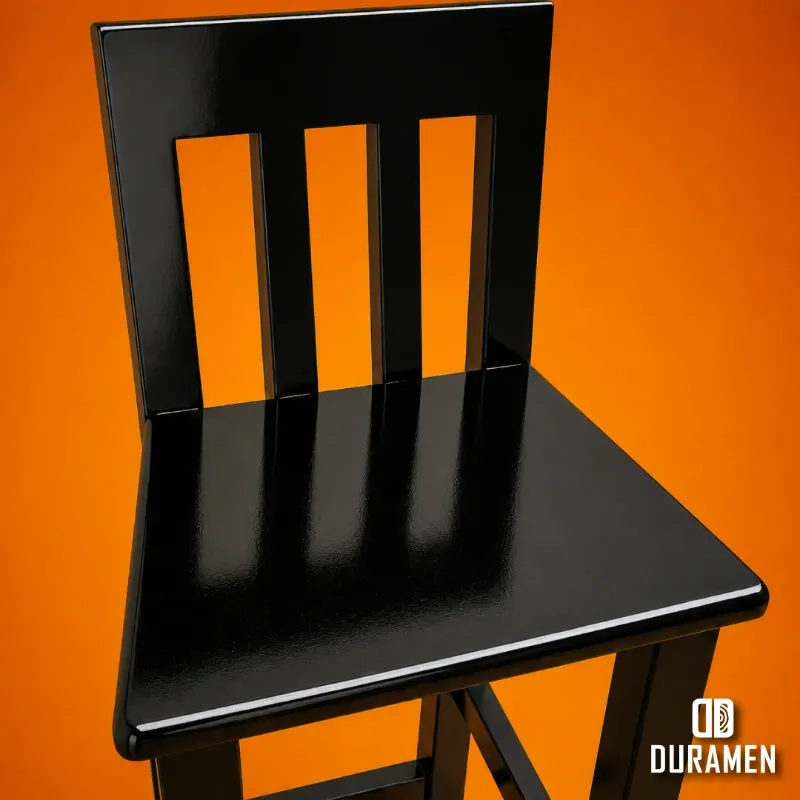 Banqueta alta negra