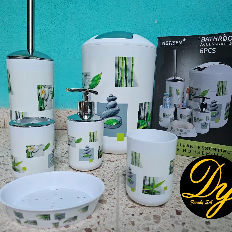 Juego de accesorios para baño de 6 piezas