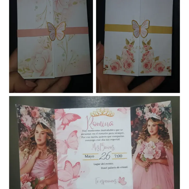 Invitaciones plegables 