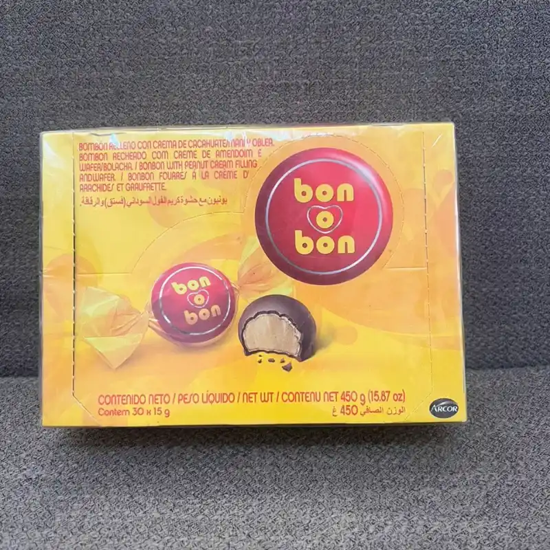 Caja de bombón de chocolate con leche 