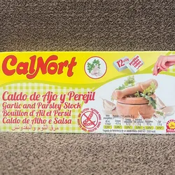 Caldo de ajo y perejil