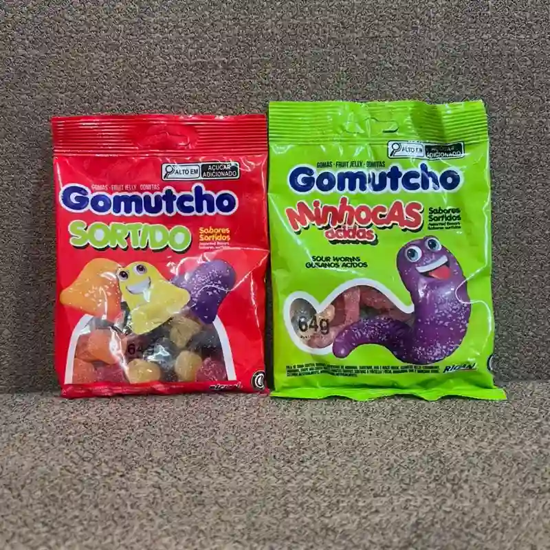 Caramelos engomados ácidos y dulce 