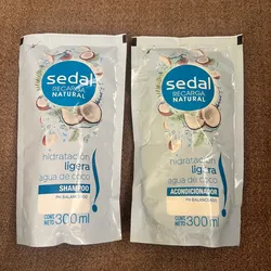 Champú y acondicionador sedal sobre 
