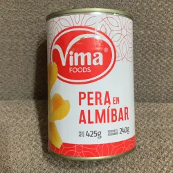 Pera en almíbar