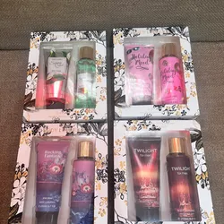 Set de colonia y crema de la piel 