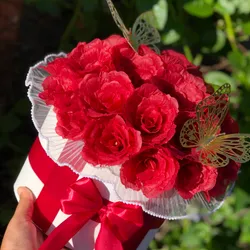 Bouquet redondo con rosas🎁✨