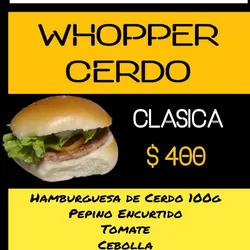Hamburguesa cerdo clásica✨