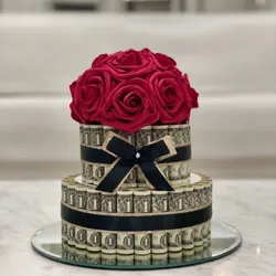 Kake de billetes 2 pisos🎁✨🎂