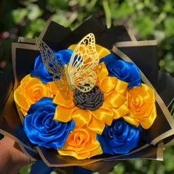 Ramo buchon de 10 rosas eternas🎁✨