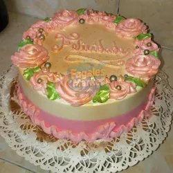 Cacke relleno de leche condensada 