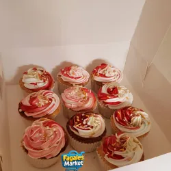 Caja con 10 cupcake