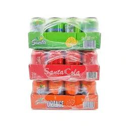 Caja de refresco limón naranja y cola 24u 