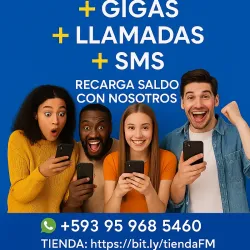 Recarga móviles por 10 USD
