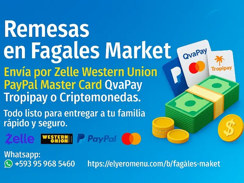Remesas envios de dinero a toda la isla