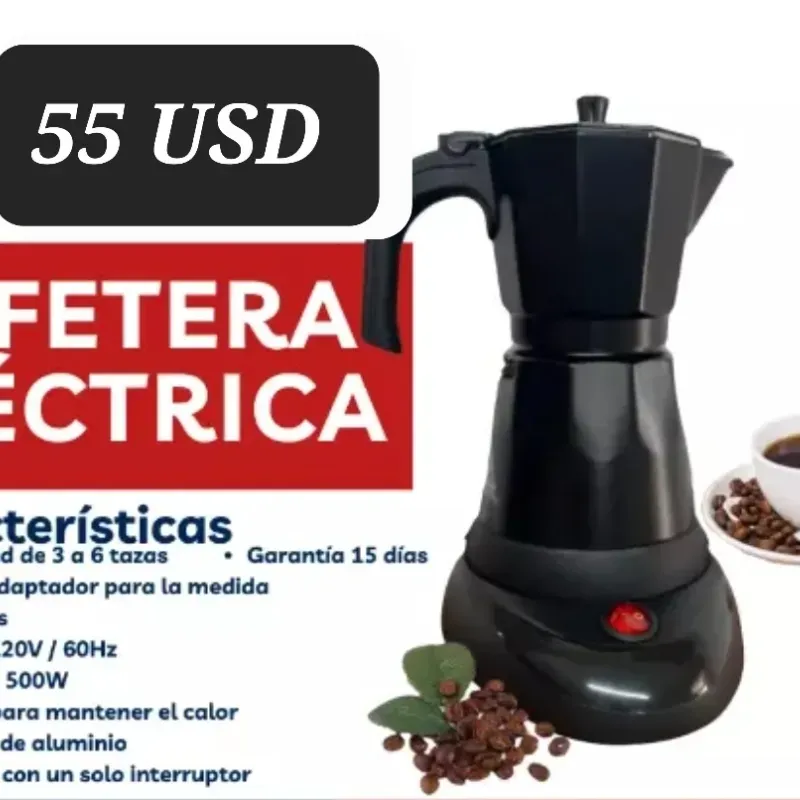 Cafetera Eléctrica 3/6 Tazas