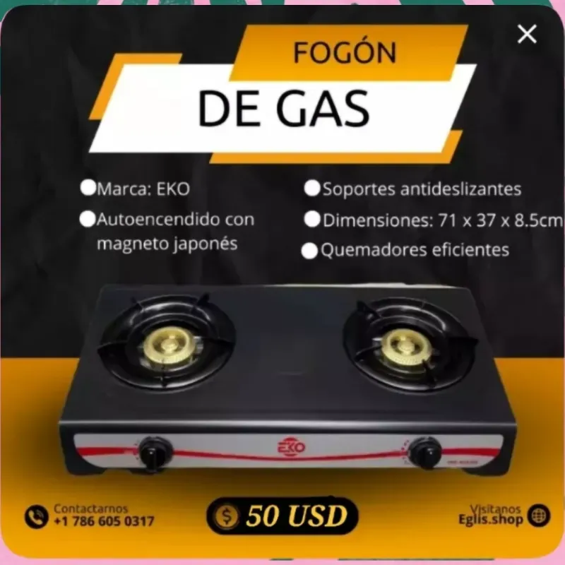 Fogon de Gas Acero Inoxidable