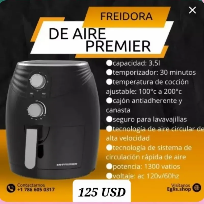 Freidora de Aire Premier 3.5L