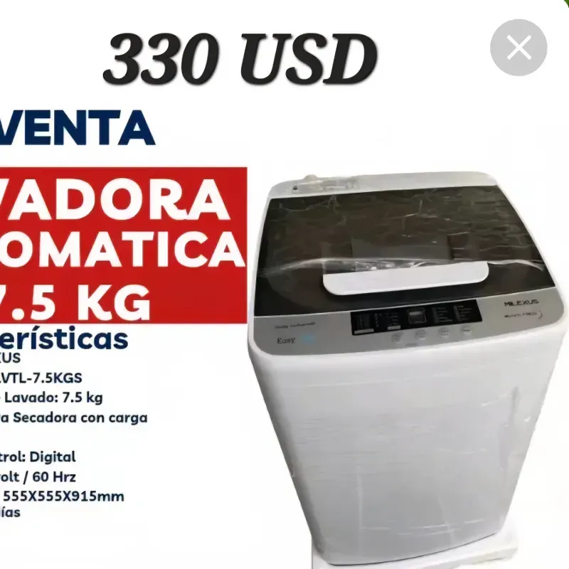 Lavadora Automática Milexus 7.5 Kg