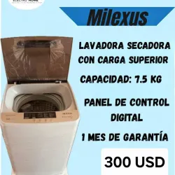Lavadora Automática Milexus 7.5Kg