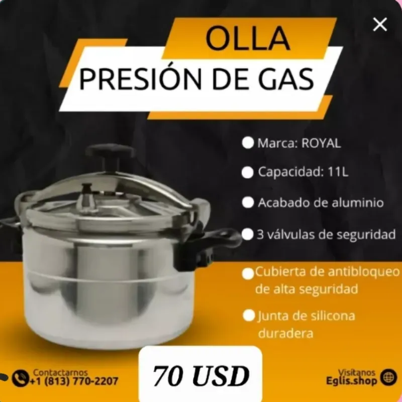 Olla Presion de Gas 11L