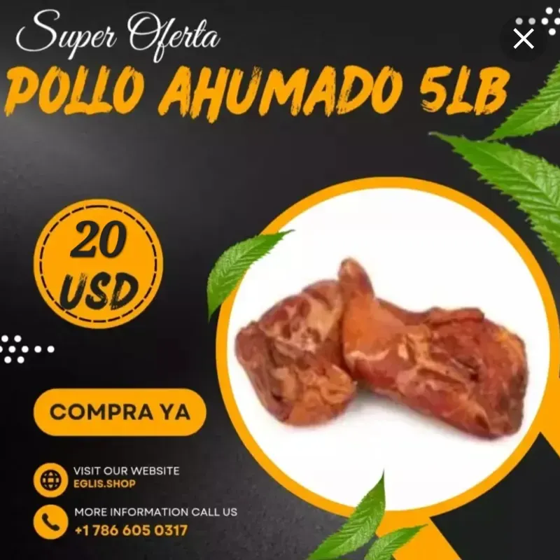 Pollo ahumado 5 Lb