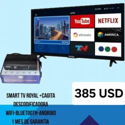 Smart TV Royal 43" + Cajita Decodificadora