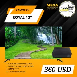 Smart TV Royal 43" con cajita externa Incluida 