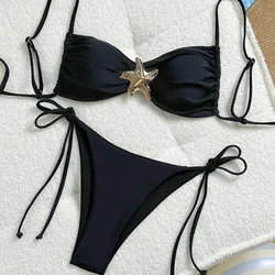 Bikini Negro con Estrella