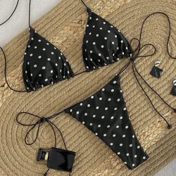 Bikini Negro puntos Blancos