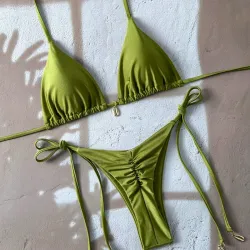 Bikini verde olivo
