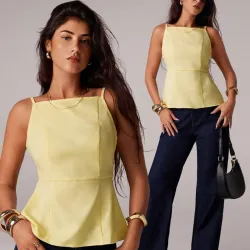 Blusa amarillo pastel