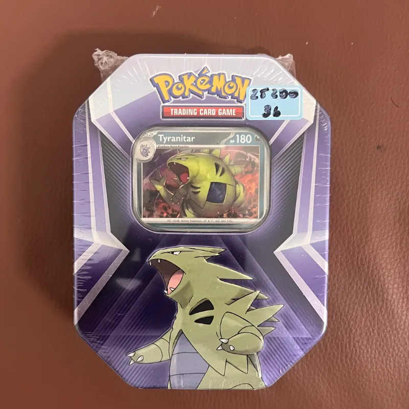 Caja metálica de cartas Pokémon