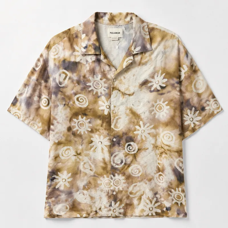 Camisa Pull&bear Estampada Talla M