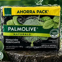 Jabón de baño Palmolive Arcilla Negra y Aceite de Eucalipto