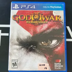 Juego God of War III remastered PS4