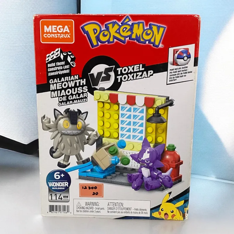 Lego de Pokémon Galarian Meowth vs Toxel