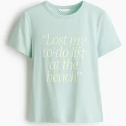 Pullover verde con letrero H&M Tallas- S/M