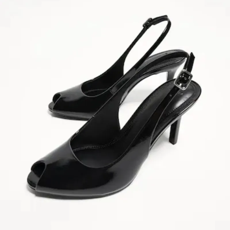 Tacones negros Bershka #37