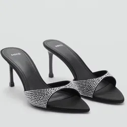 Tacones Negros con brillos MNG #38