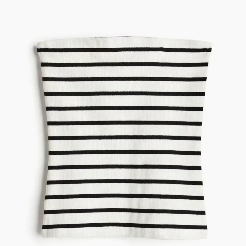 Top de rayas strapples H&M