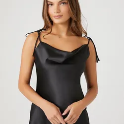 Top de satén desigual F21
