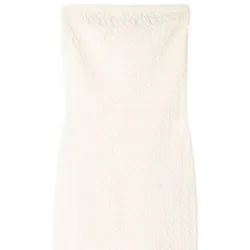 Vestido blanco ajustado bershka
