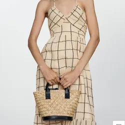 Vestido cuadros MNG
