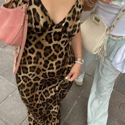 Vestido de animal print