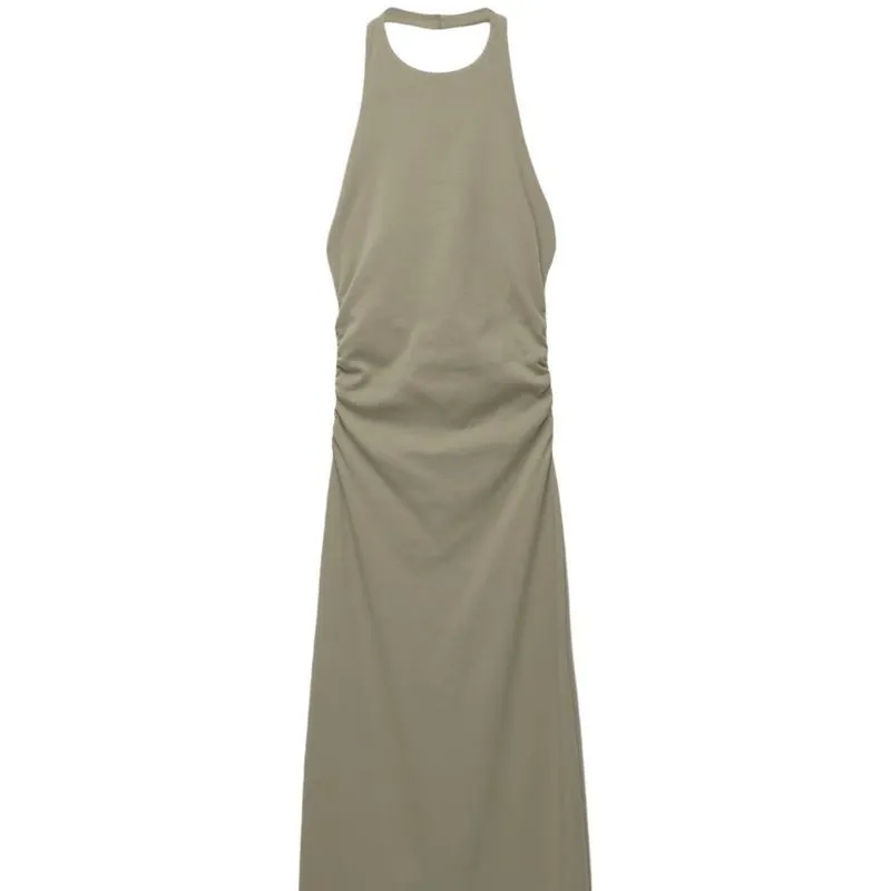 Vestido largo espalda afuera pull&bear