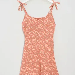 Vestido naranja de flores GAP