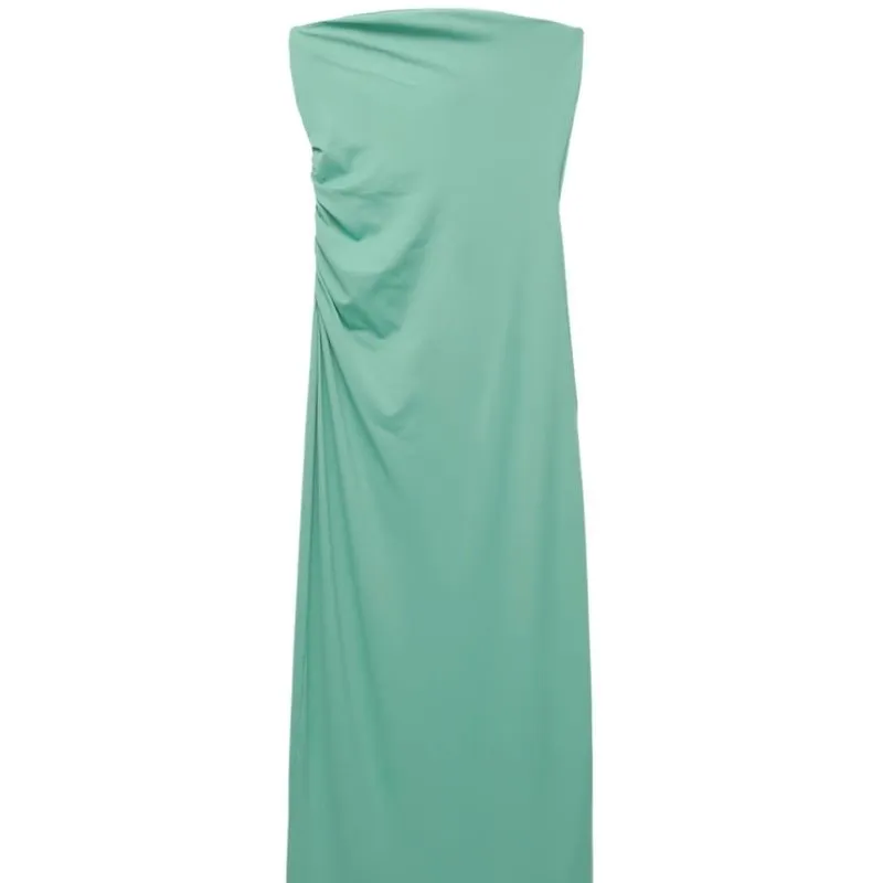 Vestido verde pull&bear