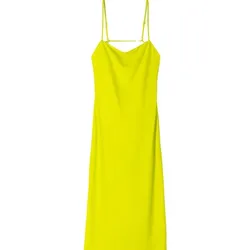 Vestido verde bershka