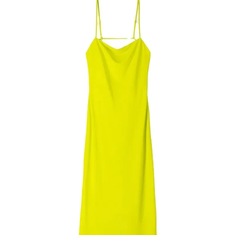 Vestido verde bershka