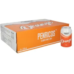Caja de refresco  sabor naranja 24 unidades